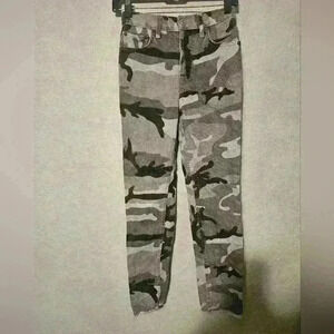 RE/DONE Originals Camo High Rise Ankle Crop Jeans